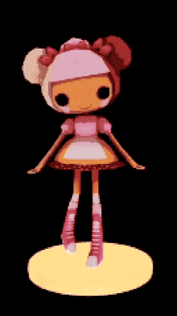 low poly lalaloopsy - scoops wafflecone