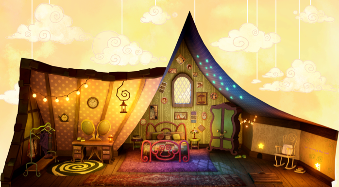 the twins' attic (for AIE project 'jumelles')